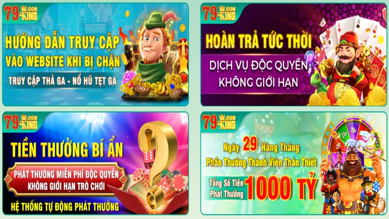 Các khuyến mãi hấp dẫn tại 79king